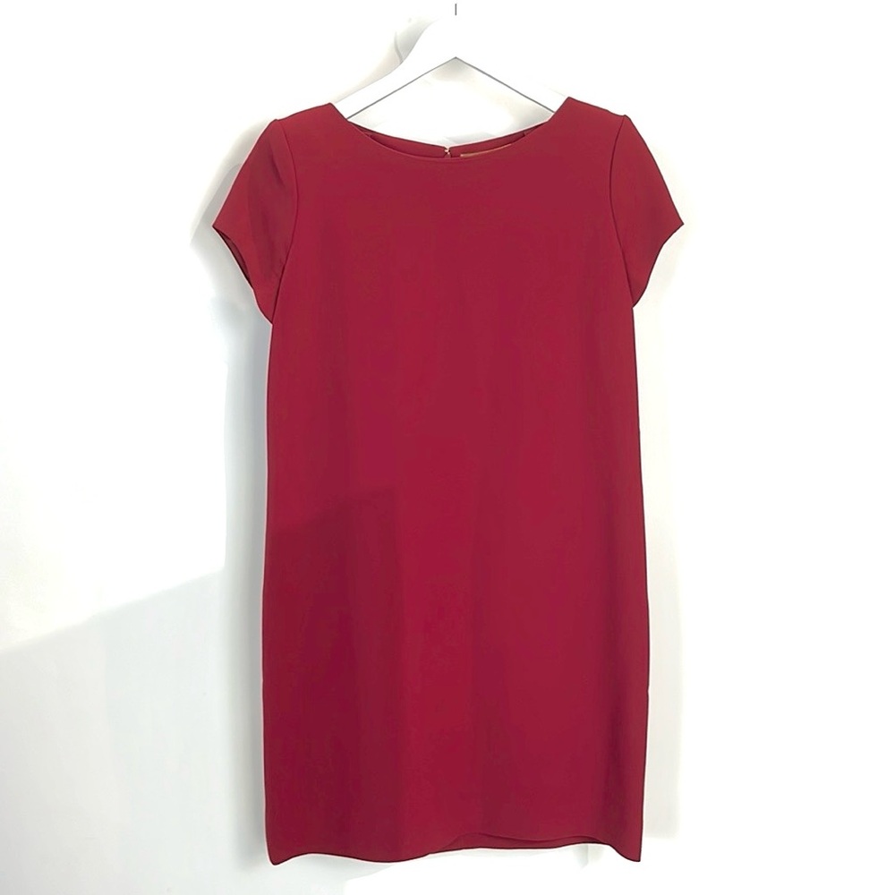 Saint Laurent AW/13 Red Cap-Sleeve Classic Tube Mini Dress
